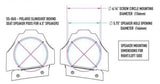 Behind Seat 6.5" Unloaded Speaker Pods For Polaris Slingshot 2015-2021