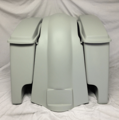 Harley Davidson Softail Heritage 4″ Stretched Saddlebags Lids Fender Dual CutOut