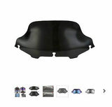 6″ Motorcycle Wave Windshield Windscreen For 1996-2013 Harley FLHT FLHX Touring