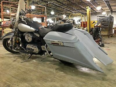 Kawasaki Nomad Vulcan 1500 6″ Trendsetter Bags Fender RIGHT Cut Out + NO LIDS