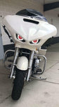 NEW 2000 – 2019+ Front Outer Fairing Harley Road Glide Custom Devil Eyes