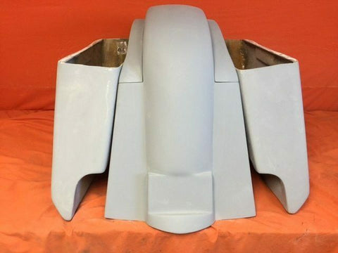 Honda VTX 1300 / 1800 5″ Extended Stretched Saddlebags Rear Fender Dual Cut Outs