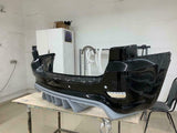 Diffuser for rear bumper Jeep Grand Cherokee WK2 SRT Trackhawk 2012-2022 Gloss Black