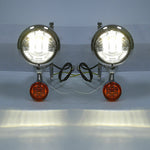 Turn Signal LED Spot Fog Light Bracket For Harley Electra Glide Road King FLHX