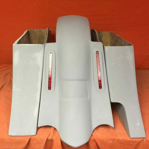 Honda Shadow Sabre 1100 6″ Saddlebags Out & Down LED Rear Fender Right Side Cut