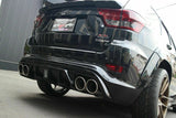 Diffuser for rear bumper Jeep Grand Cherokee WK2 SRT Trackhawk 2012-2022 Gloss Black