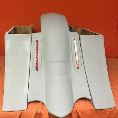 Honda Shadow Sabre 1100 6″ Saddlebags Out & Down Bags LED Rear Fender No Cut Out