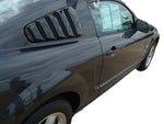 PAINTED WINDOW LOUVERS FOR A 2005-2009 FORD MUSTANG