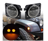 Jeep 7" Headlights, 4" Fog Lamps, Front Turn Signals, Fender Turn Signals & Taillights