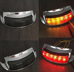 LED Rear Fender Tip Tail Light & Flat Lens LED Turn Signal Lights