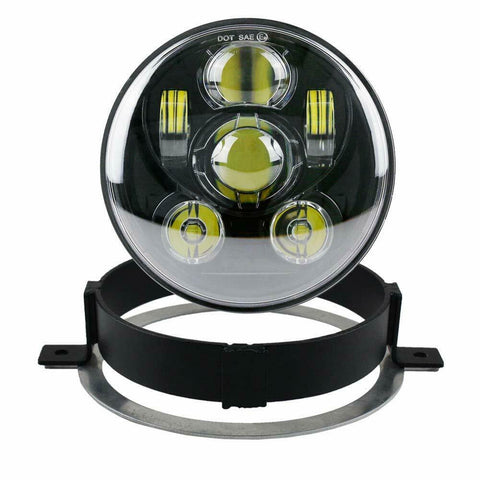 5.75 INCH HEADLIGHT MOUNTING BRACKET LED FOR HONDA VTX 1300 VTX 1800 2002-2008 BLACK