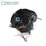 For Mini Cooper Glossy Black LED Halo Rim Projector Headlights Smoke Lens Headlamps