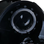 For Mini Cooper Glossy Black LED Halo Rim Projector Headlights Smoke Lens Headlamps