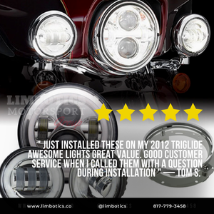 " JUST INSTALLED THESE ON MY 2012 TRIGLIDE AWESOME LIGHTS GREAT VALUE. GOOD CUSTOMER SERVICE WHEN I CALLED THEM WITH A QUESTION DURING INSTALLATION. " — TOM S.