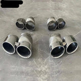 Kit Include Rear Bumper Lips Spoiler For Audi Q8 2.0T/3.0T 2019- Stainless Steel Tail Throat Body Kit Exhaust Pipe Muffler