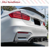 Carbon Fiber Car Rear Bumper Diffuser Lip Spoiler For BMW F80 M3 F82 F83 M4 2014 - 2019 With Middle Light Rear Bumper Diffuser