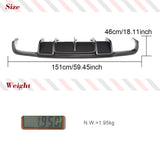 Car Rear Racing Diffuser for Mercedes Benz CLS Class W218 CLS550 Sport CLS63 AMG Sedan 2011-2014 Carbon Fiber Spoiler Body Kits
