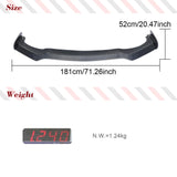 Carbon Fiber Car Front Lip Spoiler Splitters for Infiniti Q50 Sport Sedan 4 Door 201-2022 Car Front Chin Spoiler Lip Splitters