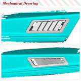 Car Side Air Vents Flow Outlet Fender for Mercedes-Benz G CLASS W463 G500 G5550 G55 G63 G65 AMG 2004 - 2018 Dry Carbon Fiber