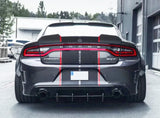 Fit 2015-21 Dodge Charger SRT- Hellcat Real Carbon Fiber Deck lid Ducktail Highkick Spoiler Trunk Spoiler SK style