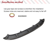 Car Front Bumper Lip Spoiler Splitters Aprons For Volkswagen VW Golf 6 MK6 GTI 2010 2011 2012 2013 Carbon Fiber / FRP Black