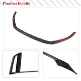 Carbon Fiber Car Front Lip Air Vent Fins Cover Trims Spoiler For Audi RS3 8V 2017 - 2020 Front Body Kits Chin Lower Lip Spoiler