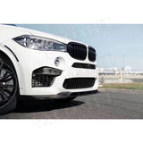 Carbon Fiber/FRP Front Lip Spoiler For BMW X5M F85 X6M F86 2015 -2018 V Style Forged Carbon Head Bumper Chin Car Styling