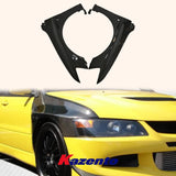 For Mitsubishi EVO 8 9 Lancer Evolution Vented Front Fender Carbon Fiber
