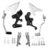Motorcycle Front Driver Footpegs Pegs Bracket For Kawasaki Ninja 400 2018-2024 Z400 2019-2024 NINJA 500 Z500 2024