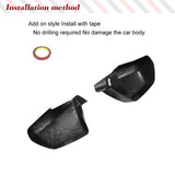 Dry Carbon Fiber Car Mirror Cover fits for Cadillac CTS Non-V Coupe 2009-2013 Car Mirror Body Kits Covers Add-on Style