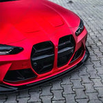 Car Front Bumper Lip Splitter Diffuser Body Kits Spoiler Bumper Guard Protector Accessories For BMW G80 M3 G82 M4 2021-2024