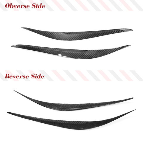 Dry Carbon Fiber Headlight Eyelids Eyebrows for BMW F87 M2 F22 F23 220i 228i M235i M240i M Sport Coupe 14-18 Car Accessories