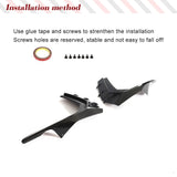 Carbon Fiber Front Bumper Canards Splitters for Audi S3 RS3 8Y A3 Sline 2022-2023 Car Front Racing Body Kits Air Vent Fins Cover