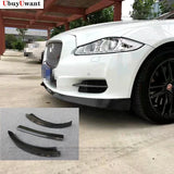 For Jaguar XJ XJL 2011-202 XJR Modified Front Lip Chin Guard Apron Racing Body Kits Real Carbon Front Bumper Lip Spoiler