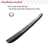 Car Rear Window Roof Spoiler for Dodge Charger 2015-2021 Duckbill Style Roof Spoiler Wing Lip Splitter ABS Glossy Black Spoiler