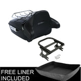 Motorcycle King Pack Trunk Backrest Rack Fit For Harley Tour Pak Touring Road King Street Electra Glide 1997-2008 Lugage Tail Bo
