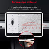 For Tesla Screen Protector Silicone Frame Display Edge Body Cover Central Control Accessories For Tesla Model 3 Y 2024 2023 2022