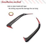 Carbon Fiber Car Rear Bumper Canards Splitter Spoilers for Mercedes-Benz W117 C117 CLA250 260 CLA45 AMG 2014-2019