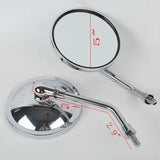 10mm Rear View Mirrors Chrome Round Motorcycle For Honda CB500 CB550 CB650 CB750 CB 200 250 350 400 Goldwing 1000 1100 1200 1500