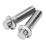 Motorcycle 2 pcs M10x1.5 Metric Chrome Front Brake Caliper Bolts Kits For Harley Touring Road King Glide Softail Dyna