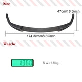 Carbon Fiber Front Bumper Lip Spoiler for BMW 3 Series G20 320i 330i M Sport M340i Front Bumper Lip Splitters Guard 2020-2023