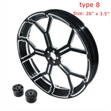 Motorcycle 18" 21" 23" 26" inch Front Wheel Rim Dual Disc with Hub For Harley Touring Road King Electra Street Glide 2008-2022