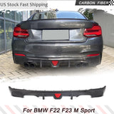 Carbon Fiber Car Rear Bumper Lip Diffuser for BMW F22 F23 M Sport Coupe Convertible 2013-2017 M235i M240i Rear Diffuser Lip