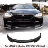 Carbon Fiber Front Bumper Lip Splitters for BMW 6 Series F06 F12 F13 M6 Base Sedan Convertible Coupe 2014-2017 FRP Front Lip FRP