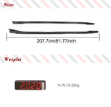 Carbon Fiber Car Bumper Extension Lip Side Skirt for Tesla Model 3 Sedan 4 Door 2017-2022 Side Skirts Door Bumper Lip Protector