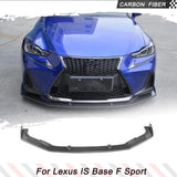 Car Front Bumper Lip Spoiler for Lexus IS300 IS350 Base F Sport Sedan 2017 2018 Carbon Fiber Front Racing Body Kits Protector