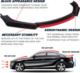 For Toyota Prius 2001-2022 Front Bumper Lip Auto Chin Spoiler Splitter Diffuser Body Kits Trim Protection Spoiler Air Dam