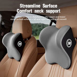 Car Memory Foam Headrest Set Car Neck Pillow Car Lumbar Waist Cushion Waist Support Car Seat Pillow Accessories Tools
