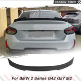 G42 Carbon Fiber Rear Trunk Spoiler for BMW 2 Series G42 G87 M2 220i 230i Base M Sport Coupe 2022-2023 Car Rear Trunk Lip Wing