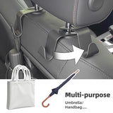 4Pcs Car Headrest Hooks Hanger for Bags Seat Back Organizer Holder Clips Auto Fastener Hooks Car Storage Interior Accessories
